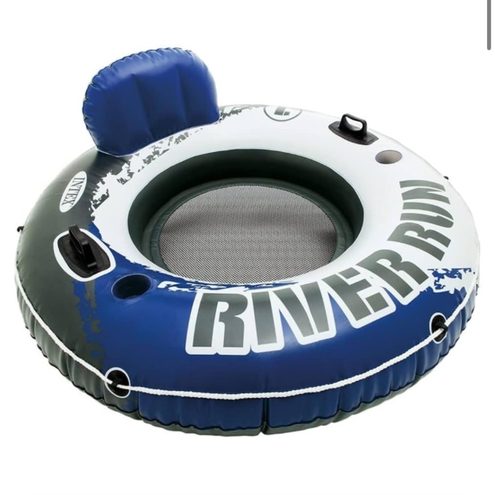 Intex River Run 1-Person Inflatable Floating Water Lounge Tube Raft - Picture 3 of 6